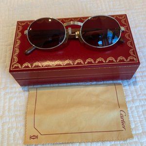 Authentic Cartier Wooden Sunglasses